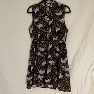 Sleeveless sloth dress